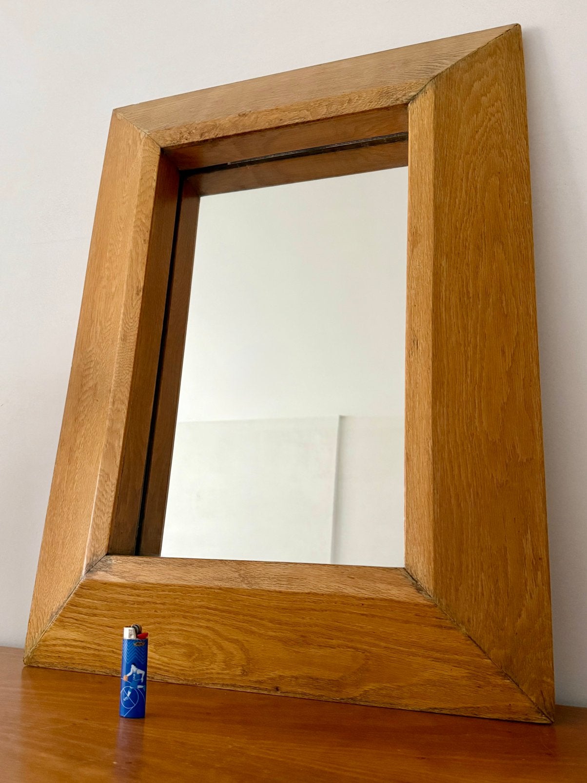 Miroir rétro brutaliste vintage, Moins de 100 cm, Comme neuf, Enlèvement, 50 à 75 cm