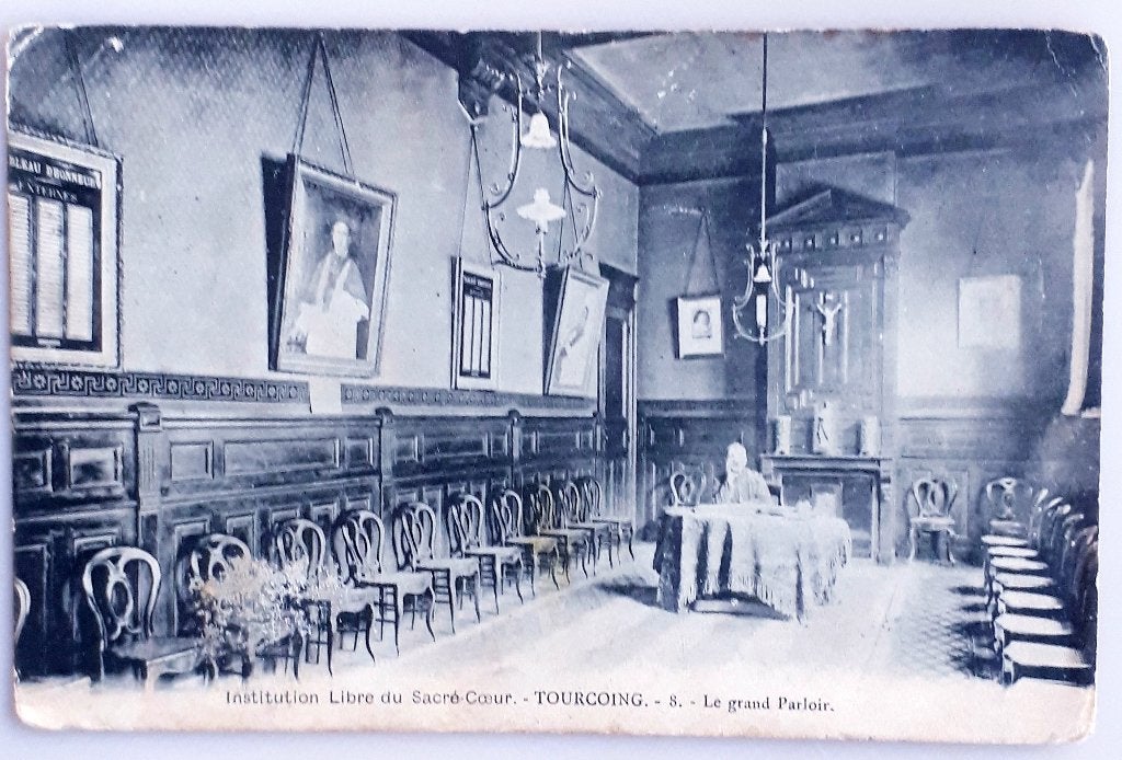 Oude postkaart Tourcoing 1919 Inst.Sacré Coeur Ref 216, Ophalen of Verzenden, Voor 1920, Gelopen, Frankrijk