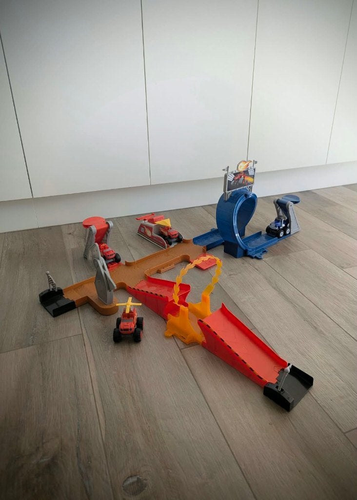 Blaze en de monsterwielen: Dome Playset & Turbo Launcher, Ophalen of Verzenden, Gebruikt