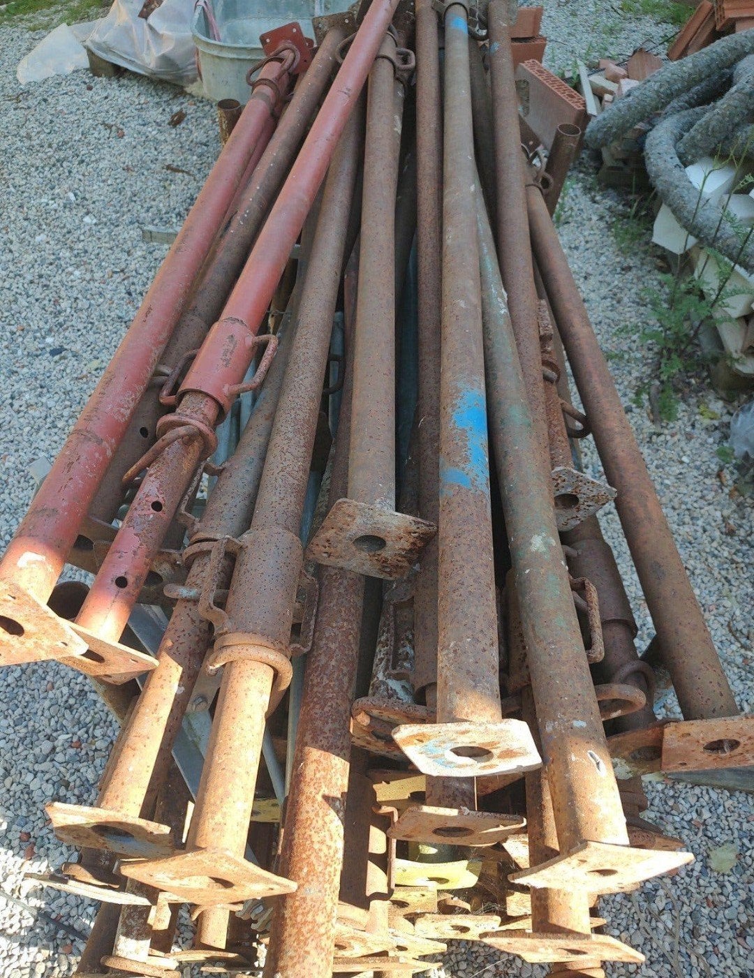Bouwstempels-stutten-schroefstemels, Ophalen, Zo goed als nieuw, Overige metalen