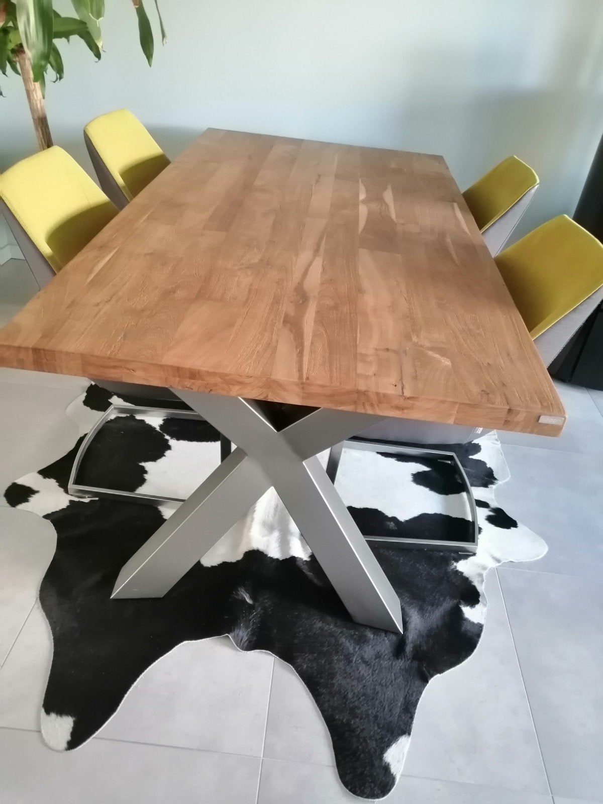 Eetkamer van het merk Xooon eikenhout, Ophalen, Gebruikt, Eikenhout, 50 tot 100 cm