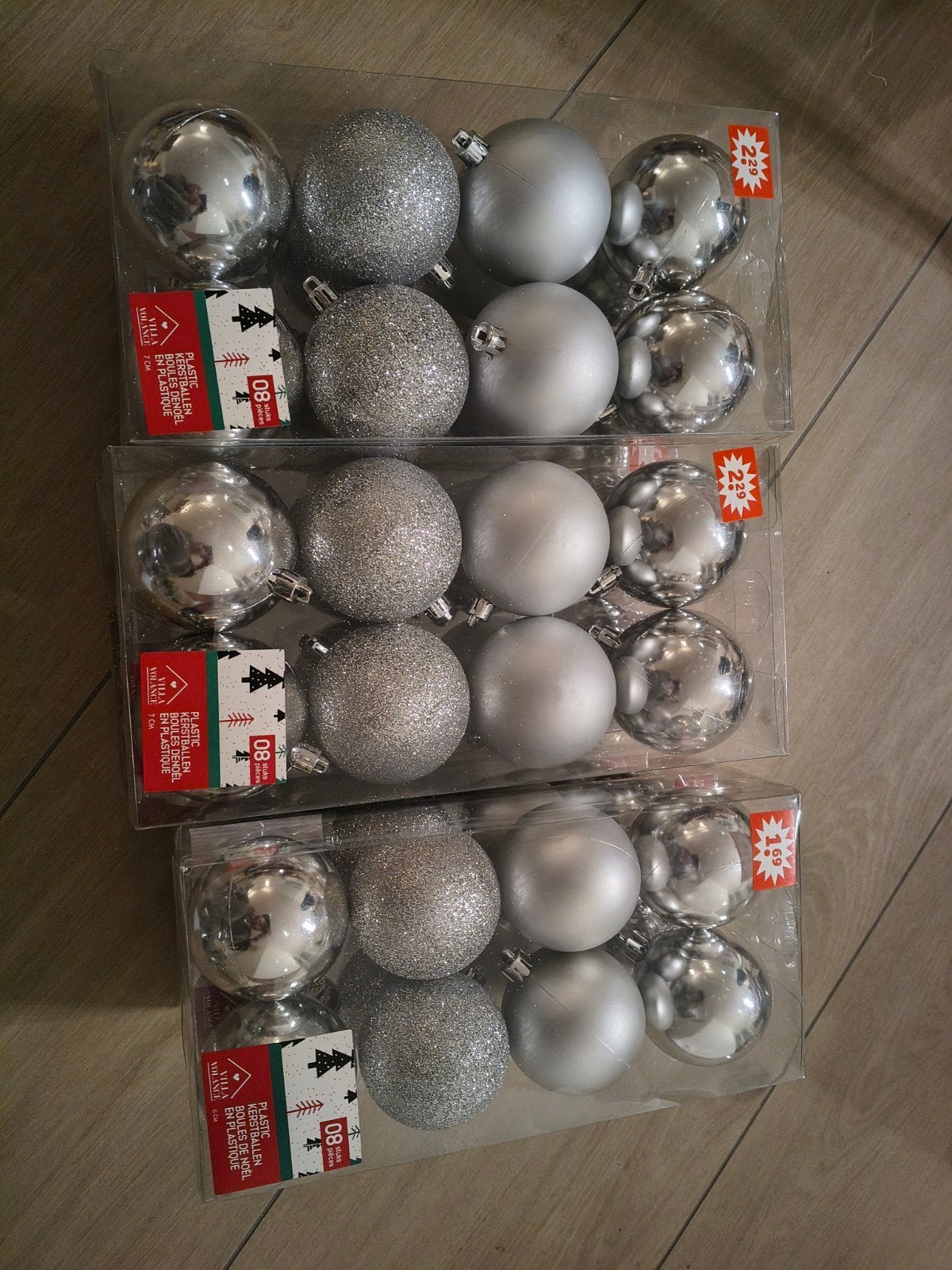 Zilveren kerstballen, Diversen, Ophalen, Nieuw