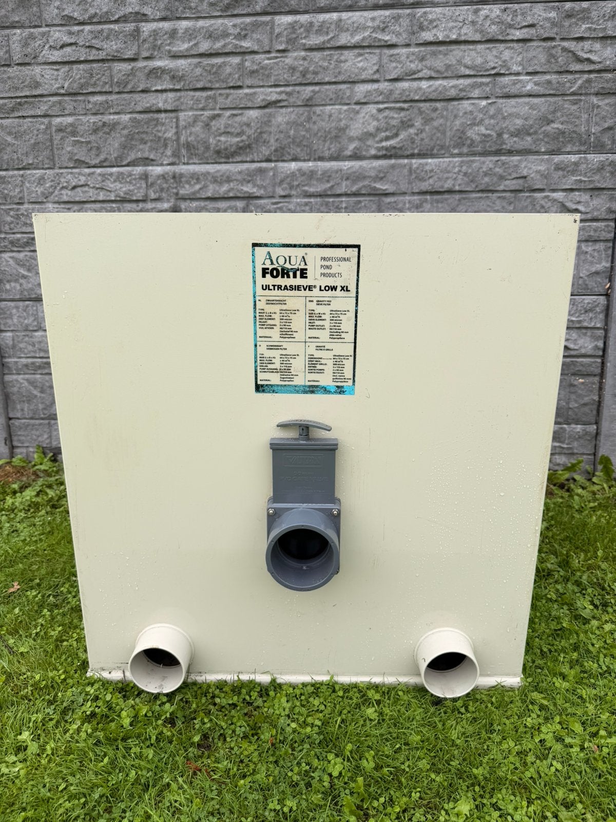 3 AquaForte UltraSieve Low XL jusqu'à 40 m3 par heure !, Enlèvement ou Envoi, Utilisé, Filtre de bassin