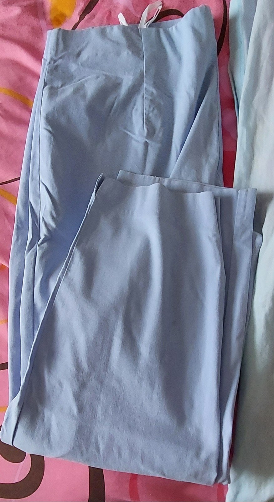 pantalon dame bleu élastique 46 48, Kleding | Dames, Broeken en Pantalons, Ophalen of Verzenden, Blauw