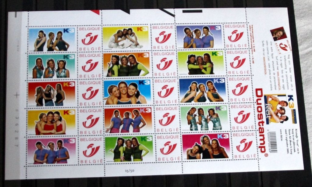 Belgie duostamps duo K3 K 3 the originals MNH New!, Postzegels en Munten, Postzegels | Europa | België, Verzenden, Postfris