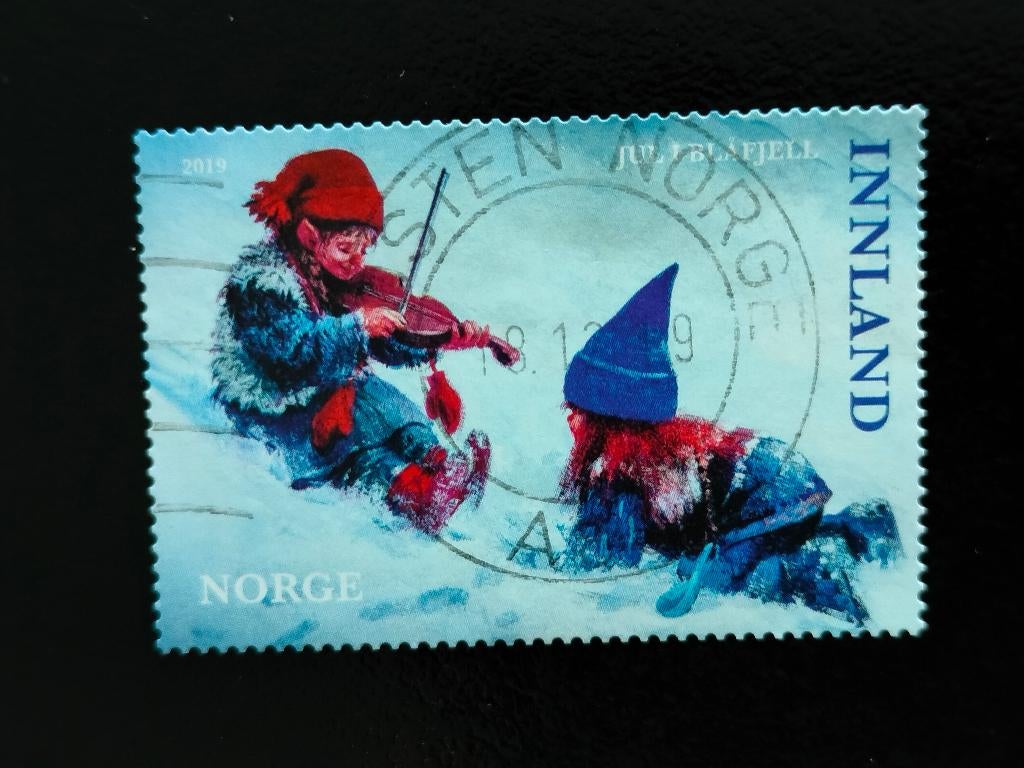 Norvège 2019 - Noël, Jul i Blåfjell, violon, violoniste, Envoi, Norvège, Affranchi
