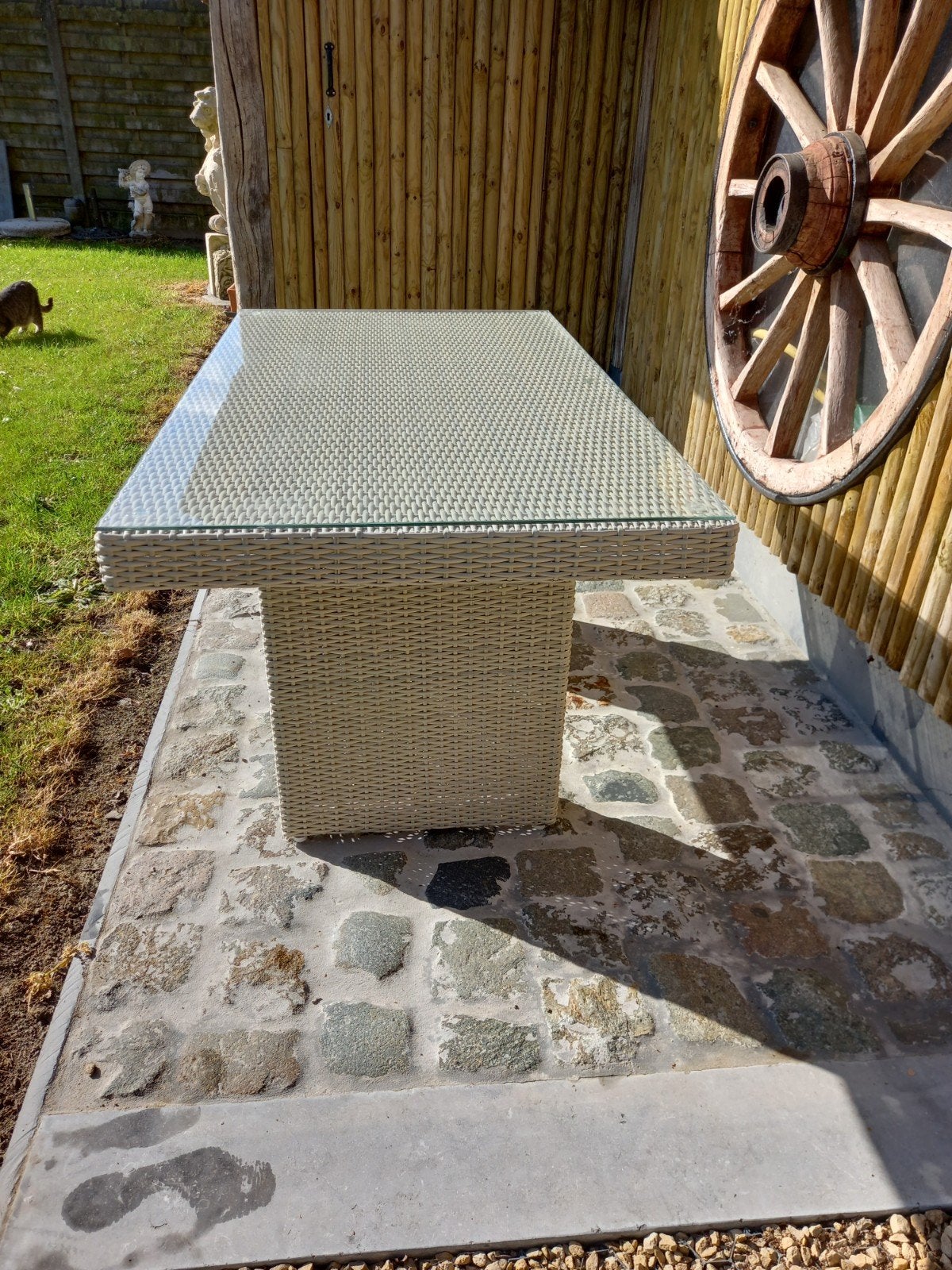 tuintafel, Ophalen