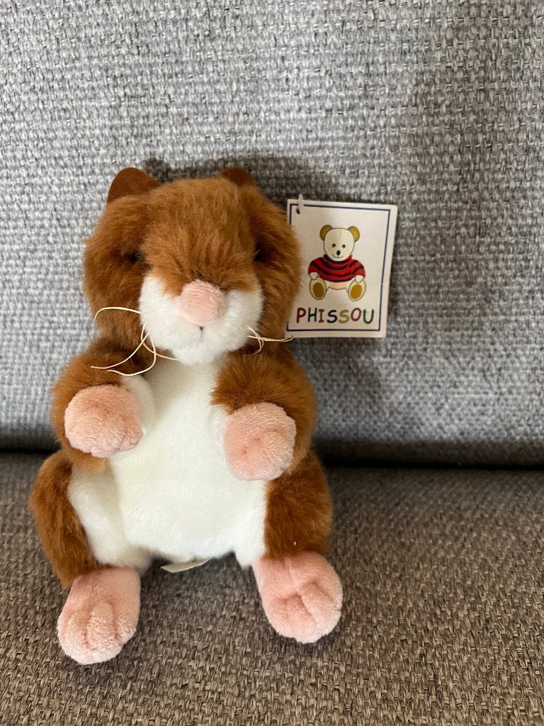 Knuffel/pluche hamster klein, Enlèvement ou Envoi, Comme neuf, Hamster, Petit (moins de 20 cm)
