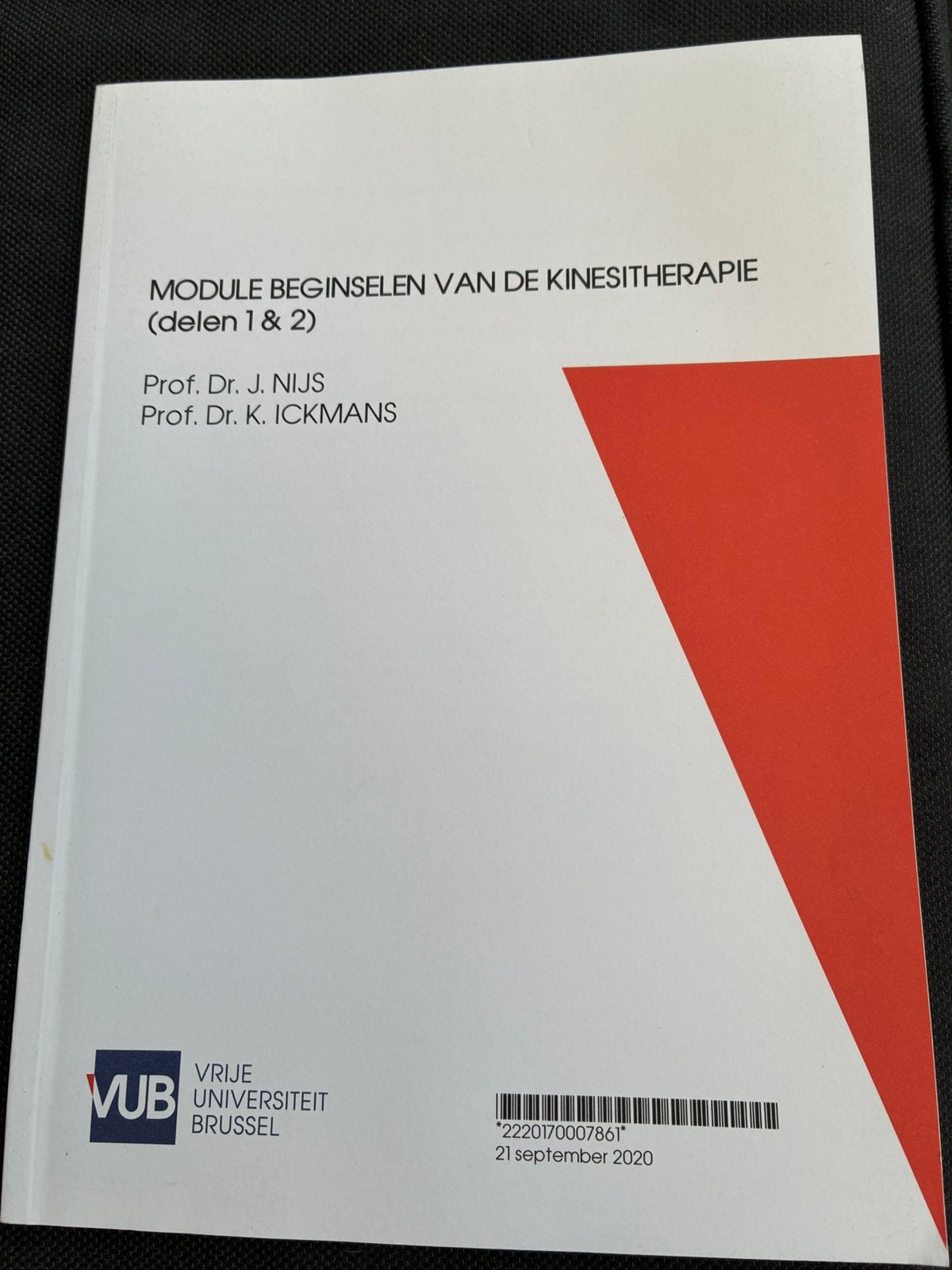 Module begonselen vd kinesitherapie, Ophalen, Zo goed als nieuw, Overige niveaus, Overige vakken