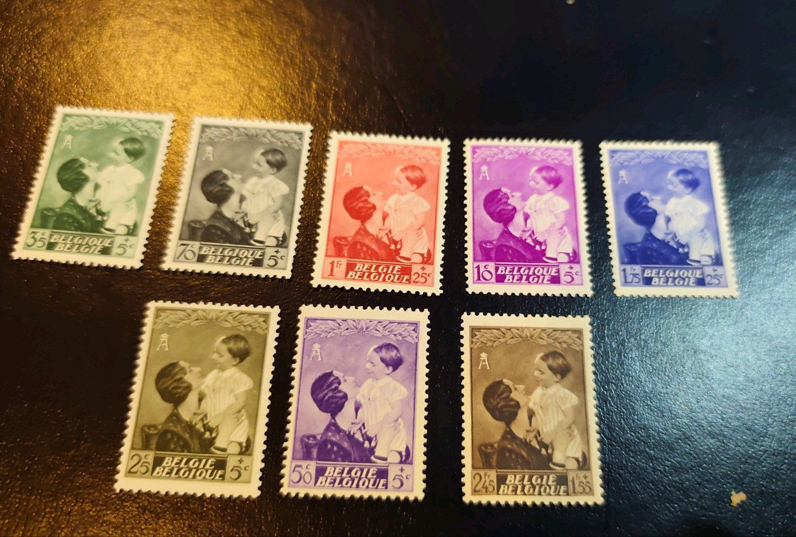 47/54.h.m.La reine Astrid avec Baudouin 1937.. obp 45 euros, Timbres & Monnaies, Timbres | Antilles néerlandaises, Enlèvement ou Envoi