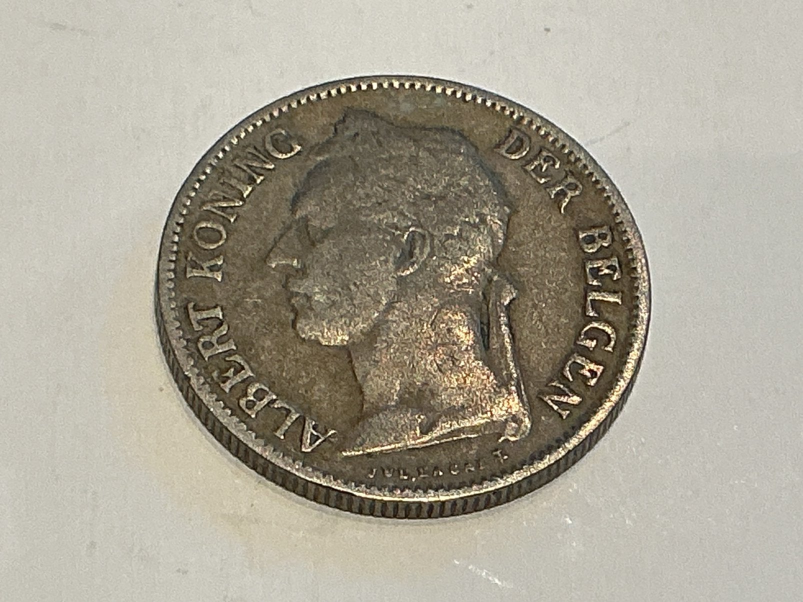 Belgisch Congo 50 centimes 1927 Vlaams, Ophalen of Verzenden