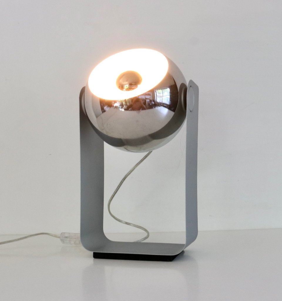 Vintage design eyeball lamp jaren 90, Ophalen of Verzenden, Lamp, Metaal, Beweegbaar