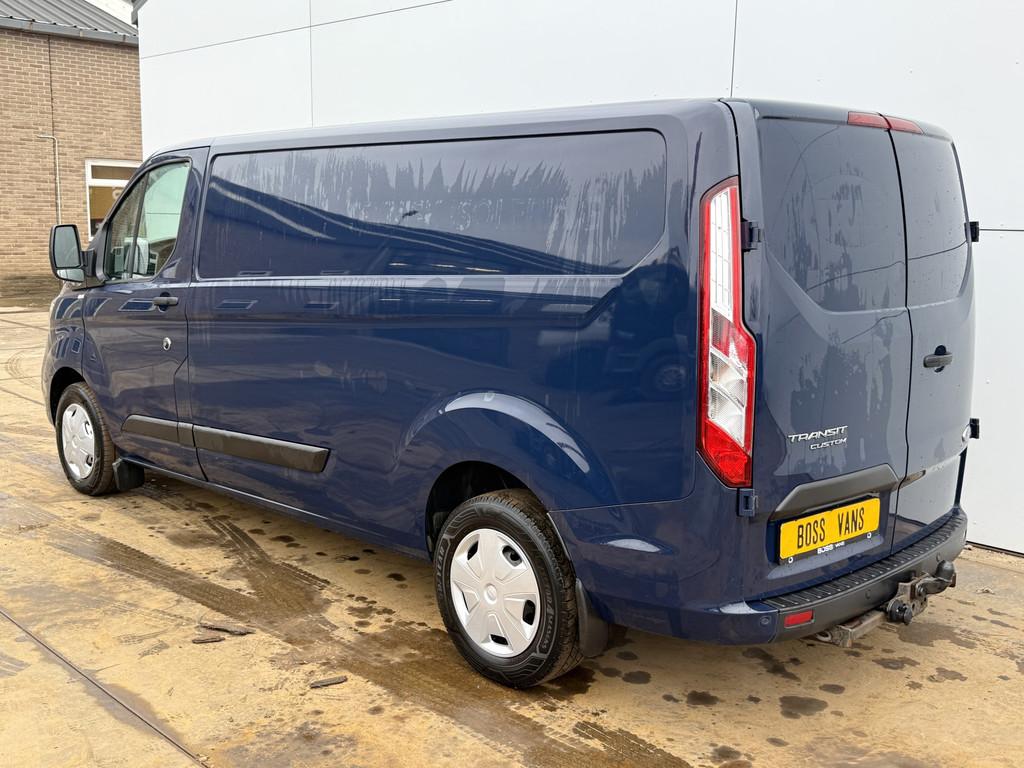 Ford Transit Custom 300 2.0 TDCI 130PK Automaat L2H1 LED Cru, Auto's, 1997 kg, 4 cilinders, Blauw, Diesel