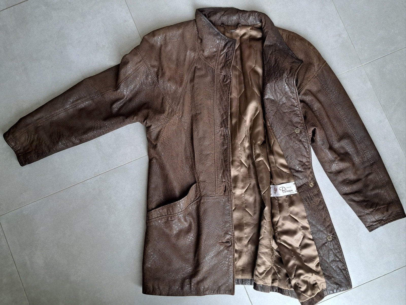 Lederen damesjas 38-40, Vêtements | Femmes, Vestes | Été, Enlèvement, Taille 38/40 (M)