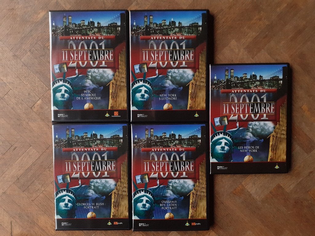 Coffret 5 DVD - Attentats du 11 septembre, Enlèvement ou Envoi, Comme neuf, Coffret