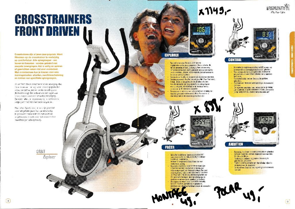 Crosstrainer, Ophalen, Overige materialen, Buik, Zo goed als nieuw
