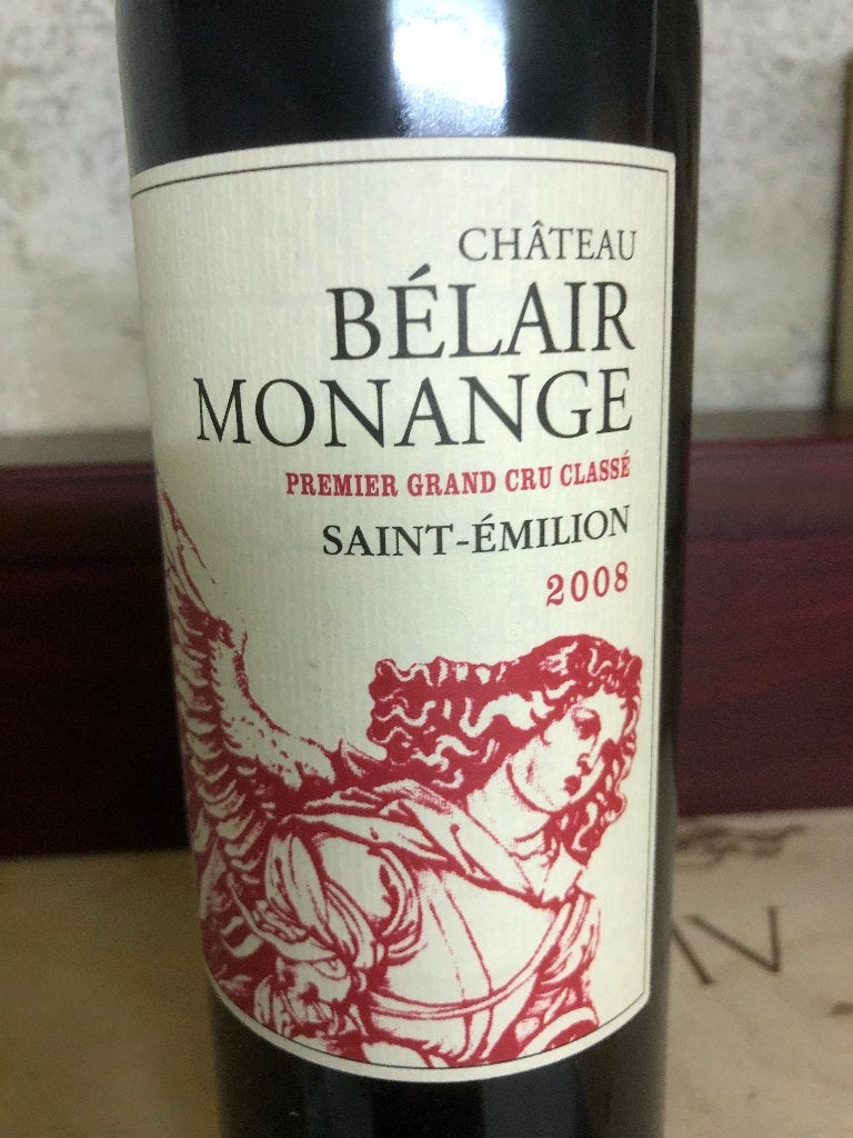 Chateau Belair Monange St Emilion 2008, Collections, Vins, Neuf, Enlèvement ou Envoi, Pleine, Vin rouge