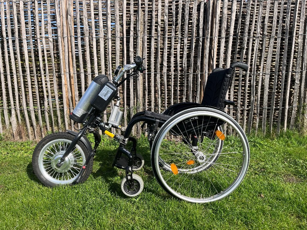 Rolstoel met handbike, Ophalen, Gebruikt, Duwrolstoel