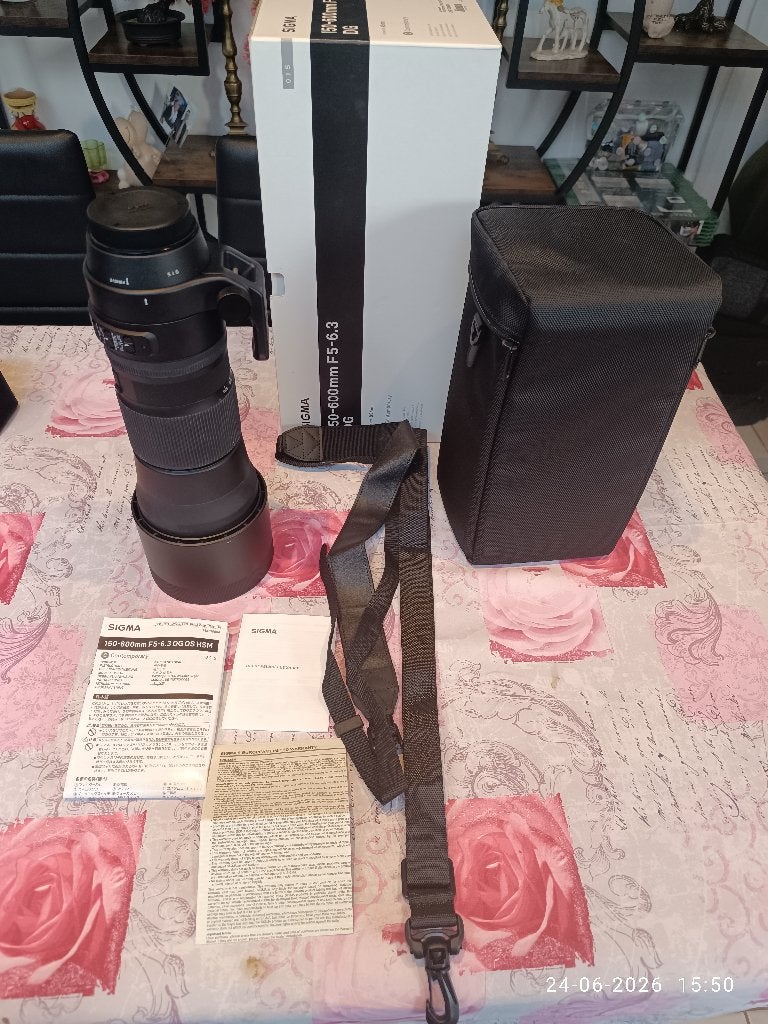 Sigma 150-600 mm F5 - 6.3 DG  Canon EF vatting, TV, Hi-fi & Vidéo, Photo | Lentilles & Objectifs, Canon, Téléobjectif, Enlèvement