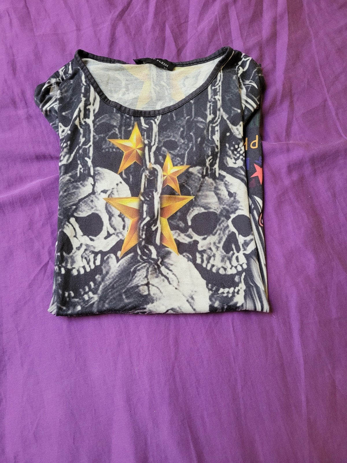 Stoer Zwart Heren T-shirt met Schedel & Skull Print xxl, Ophalen of Verzenden, Gedragen, Overige maten, Zwart