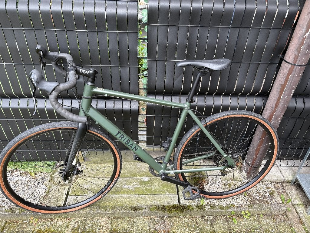 Triban GRVL 120 Gravelbike — Maat L, Fietsen en Brommers, Fietsen | Racefietsen, Gebruikt, 10 tot 15 versnellingen, Heren, Aluminium