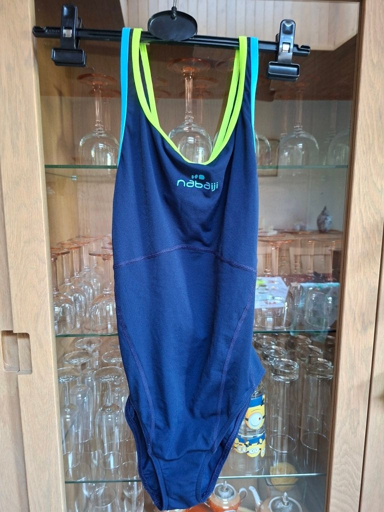 Nabaiji : maillot de bain bleu foncé (taille 38), Enlèvement ou Envoi, Nabaiji, Porté, Maillot de bain