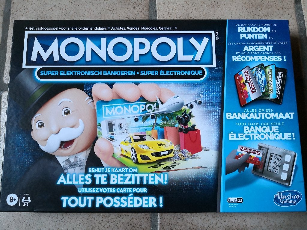 Monopoly - super elektronisch bankieren - bordspel, Hobby en Vrije tijd, Ophalen