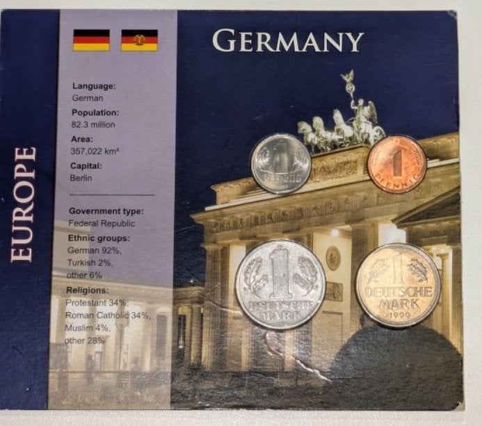 Duitse Muntset Deutsche Mark & Pfennig, Ophalen of Verzenden, Setje