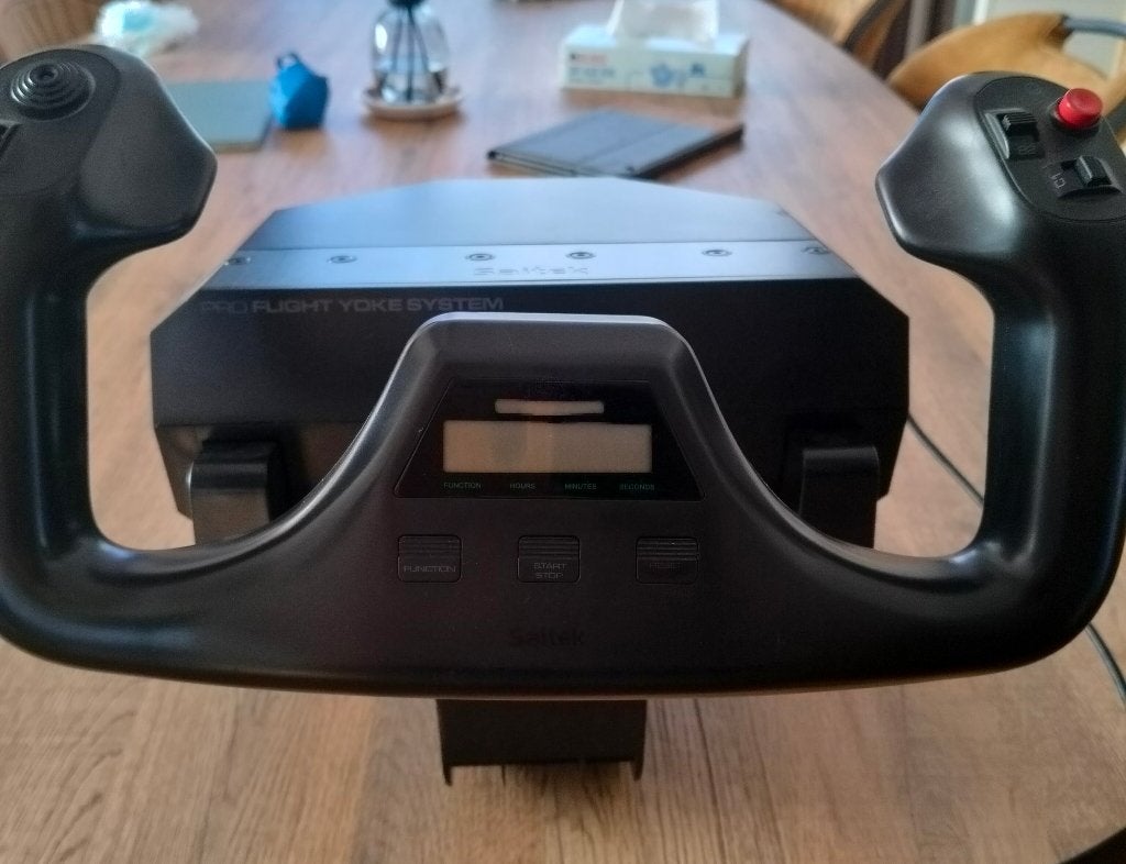 saitek pro flight yoke system, Computers en Software, Ophalen, Gebruikt, Saitek