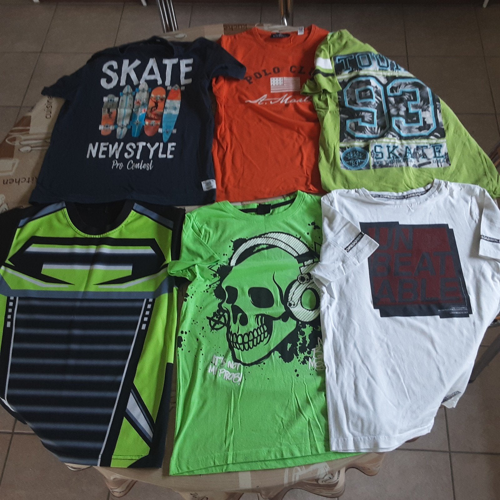 6 t’shirts maat 146, Ophalen of Verzenden, Gebruikt