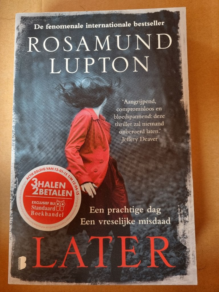 Boek Rosamund Lupton  -  Later, Boeken, Europa overig, Ophalen of Verzenden, Zo goed als nieuw, Rosamund Lupton