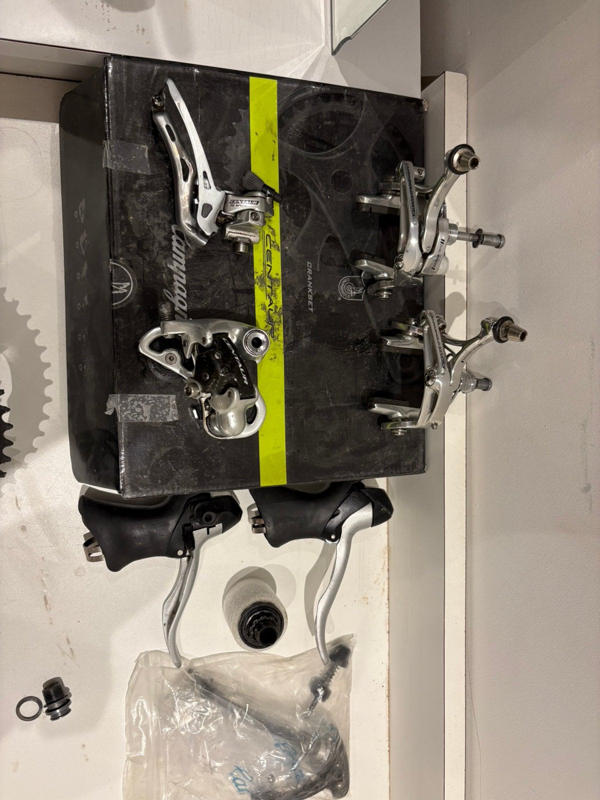 Groupe complet Campagnolo Centaur 10 vitesses, Utilisé, Carbone, Racefiets, Enlèvement