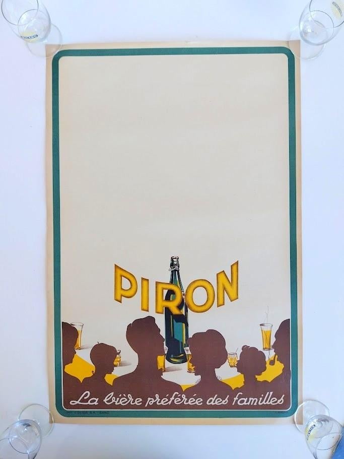 Affiche Bières PIRON, Collections, Enlèvement ou Envoi