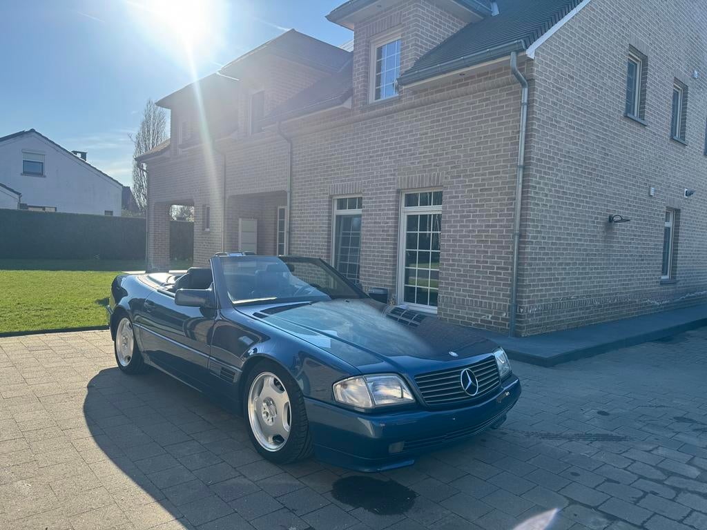 Mercedes SL500 Cabrio 1994 Hardtop Crcntrl verw zetels Leder, Auto's, Mercedes-Benz, Bedrijf, Te koop, SL, ABS, Airbags, Airconditioning