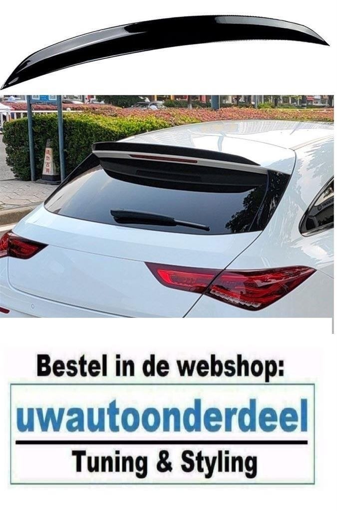 Spoiler Extention Achterklep Glans Zwart Voor MB CLA Shootin, Verzenden