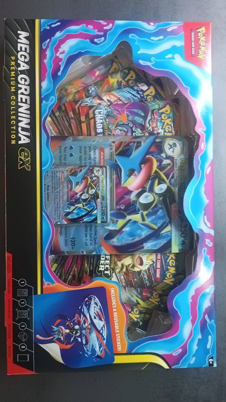 Mega Greninja ex Premium Collection, Hobby en Vrije tijd, Ophalen of Verzenden, Booster, Foil