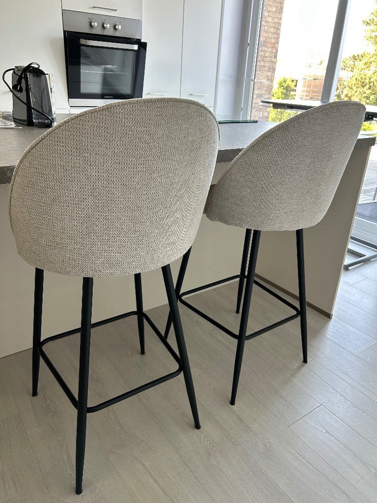 Barstoelen, Huis en Inrichting, Barkrukken, Ophalen, Kunststof, Met voetsteun, Zo goed als nieuw