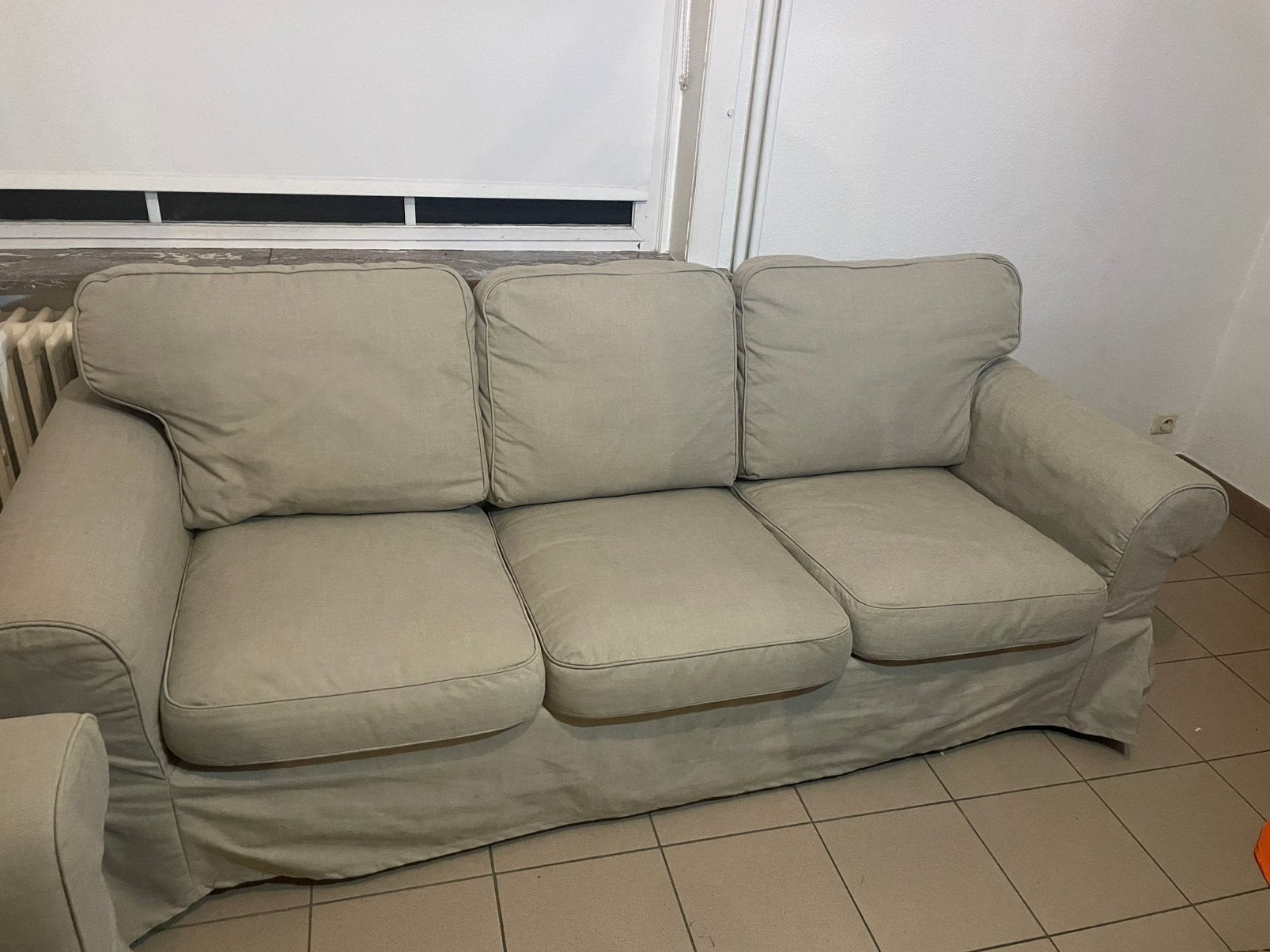 Zetels: 2x 3-zit EKTORP IKEA, Ophalen, Zo goed als nieuw