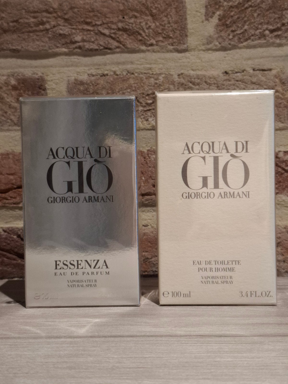Acqua di Gio Giorgio Armani, Ophalen