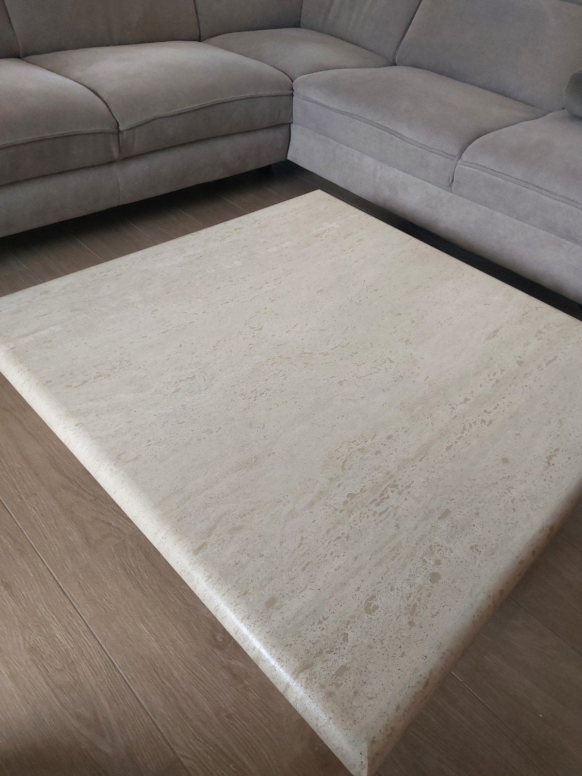Travertin salontafel, Huis en Inrichting, Ophalen