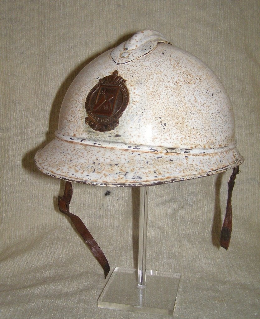 Adrian mod. 15 protection aérienne, Collections, Enlèvement ou Envoi, Armée de terre, Casque ou Béret