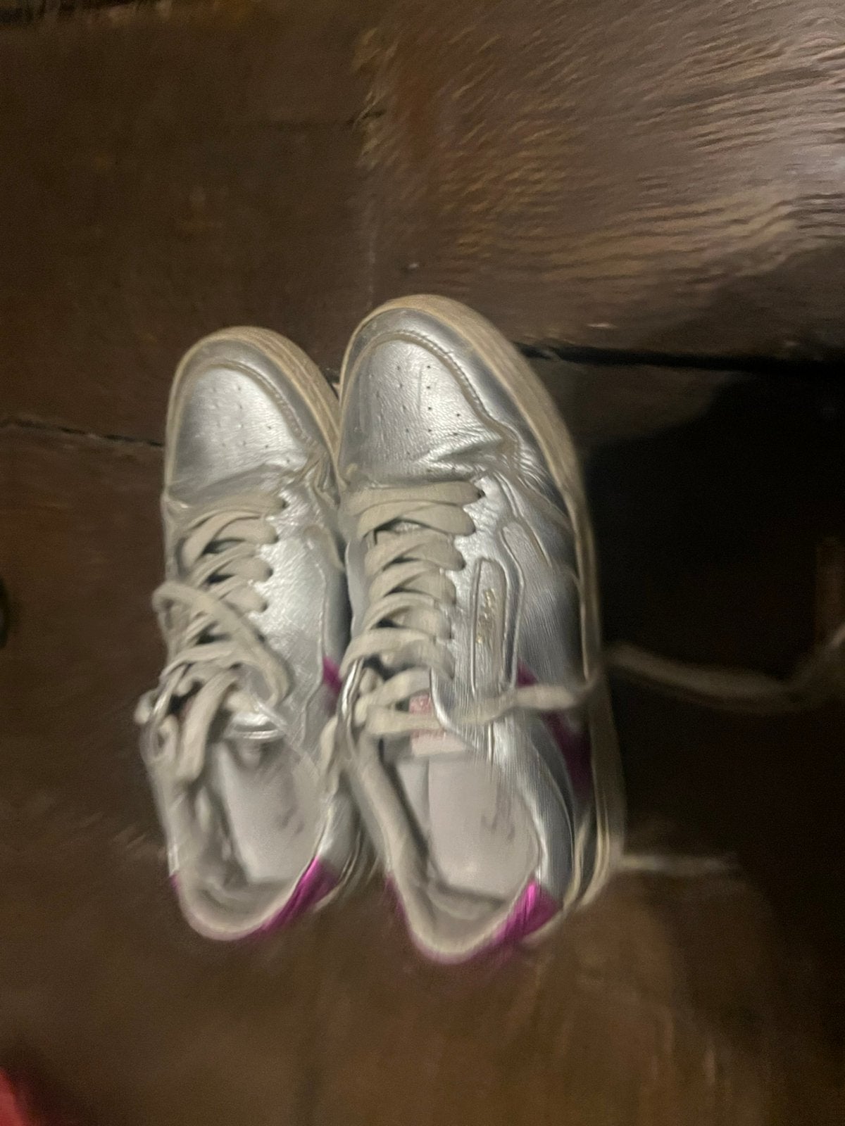 Basket argenté et mauve simerdjian, Enlèvement ou Envoi, Utilisé, Chaussures