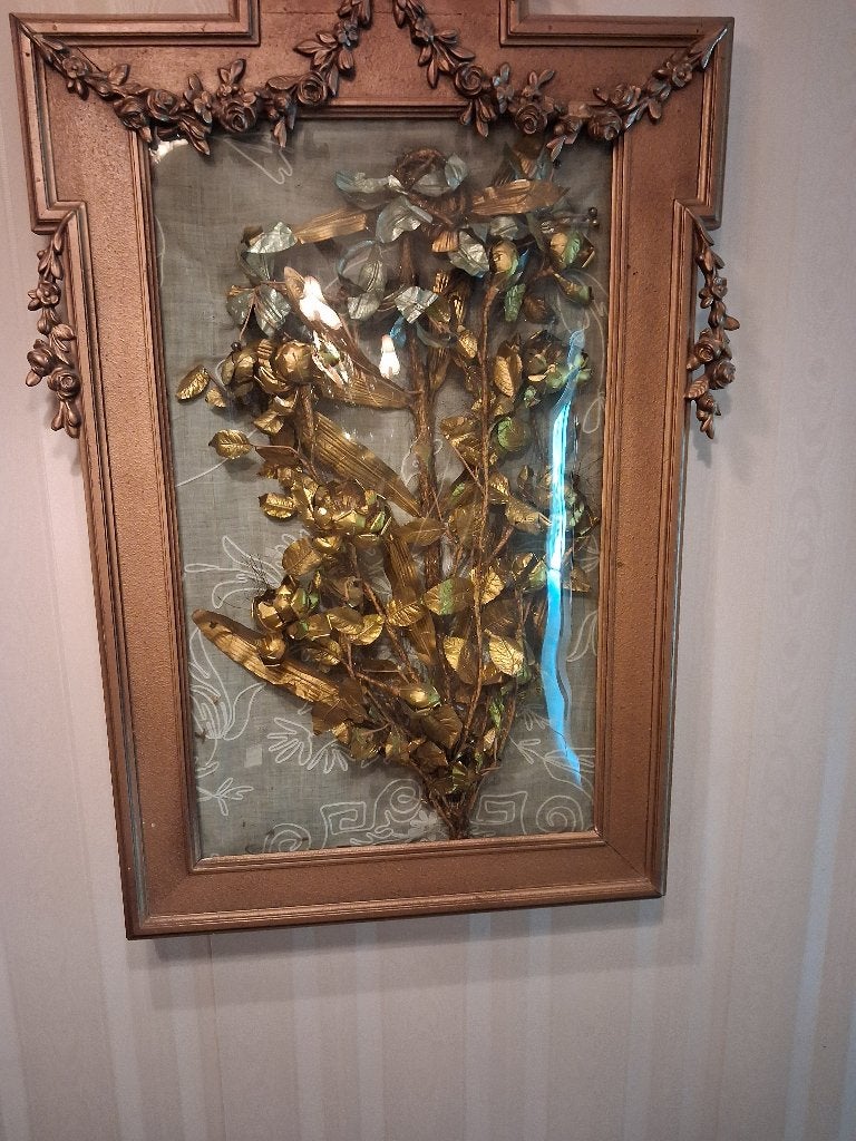 Antiek Relgieuze zéér mooie grote gouden tak ,, Antiek en Kunst, Ophalen of Verzenden