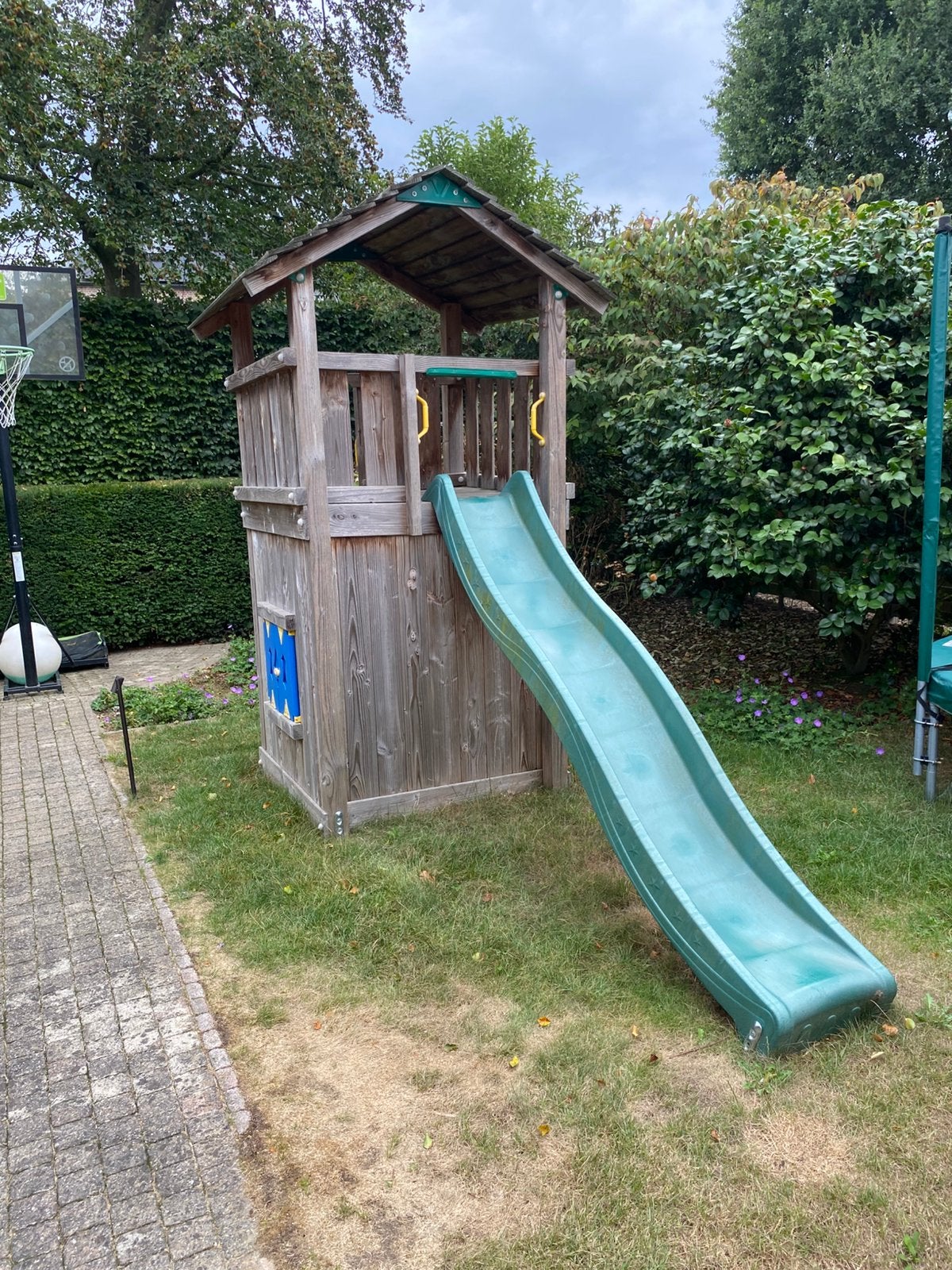 Houten speeltuig, Ophalen, Zo goed als nieuw, Glijbaan