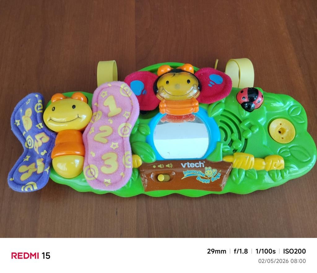 Vtech interactive buggy bugs jouet bébé, Enlèvement ou Envoi, Utilisé, 6 mois à 2 ans