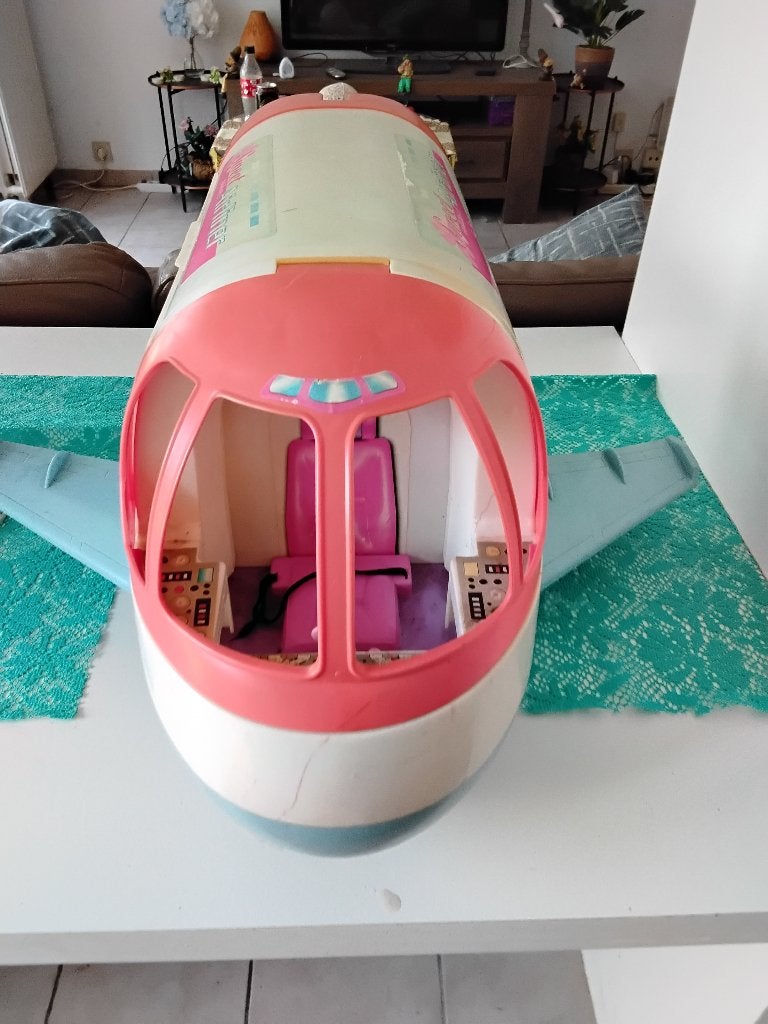 Barbie vliegtuig 10 euro, Ophalen, Gebruikt, Barbie