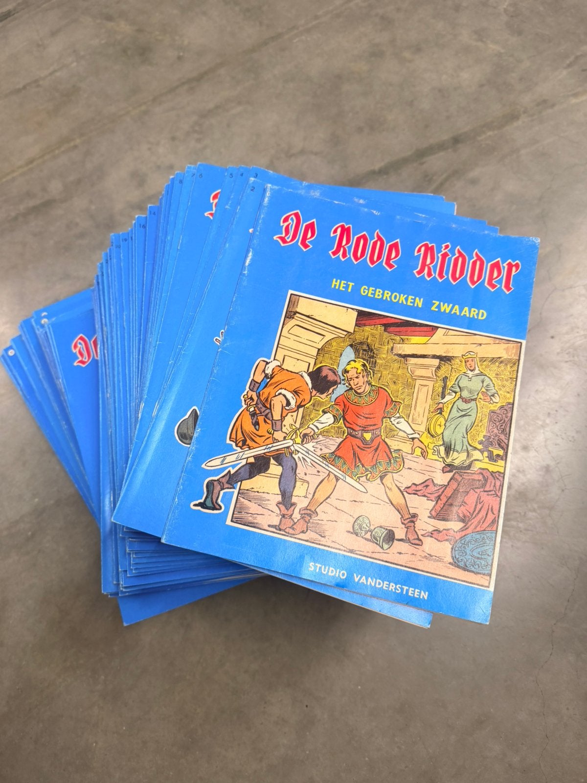 De roder ridder nr1 tm nr 75 uitstekende staat, Complete serie of reeks, Ophalen, Gelezen