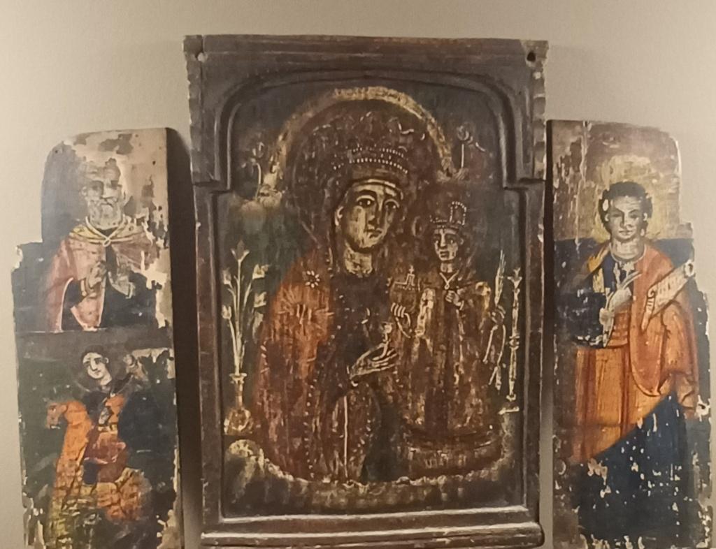 Icoon Moeder Gods, Antiek en Kunst, Antiek | Religieuze voorwerpen, Ophalen