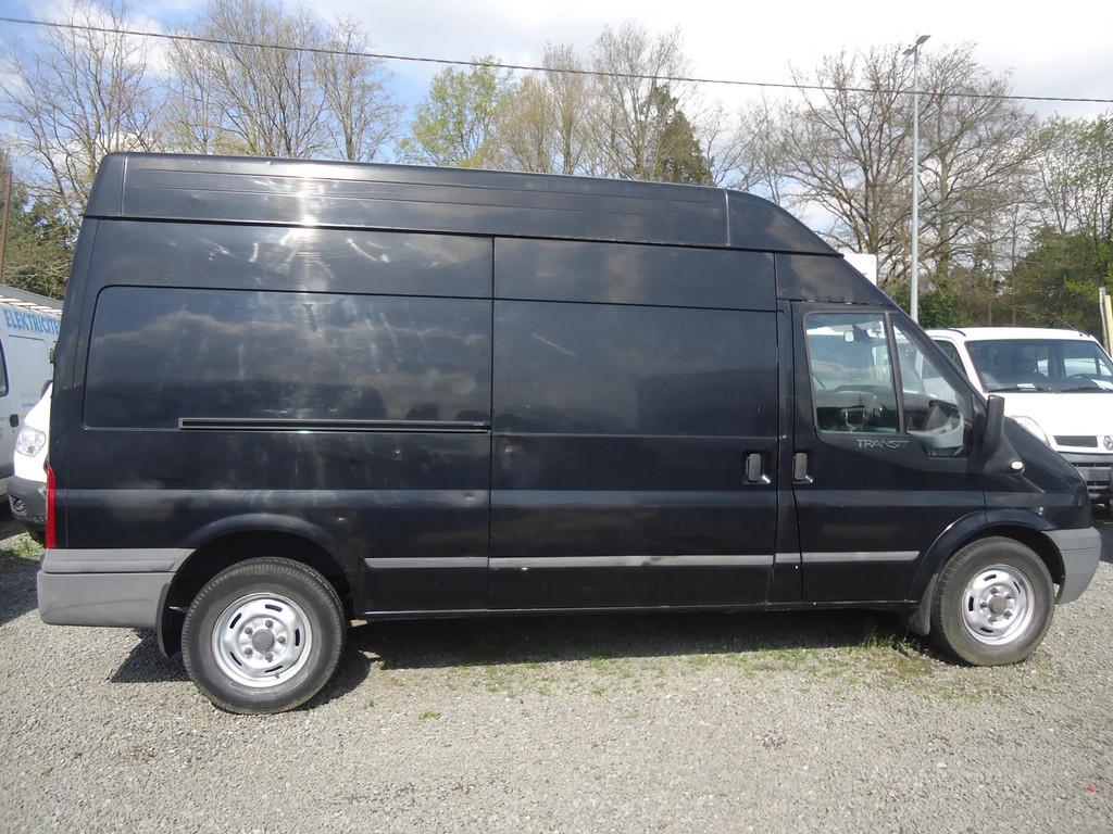 Ford Transit L3H3 ,246 dkm ,2.2 d,140 pk,airco,trekken 2.8 t, Auto's, Bestelwagens en Lichte vracht, Euro 5, Stof, Gebruikt, Zwart