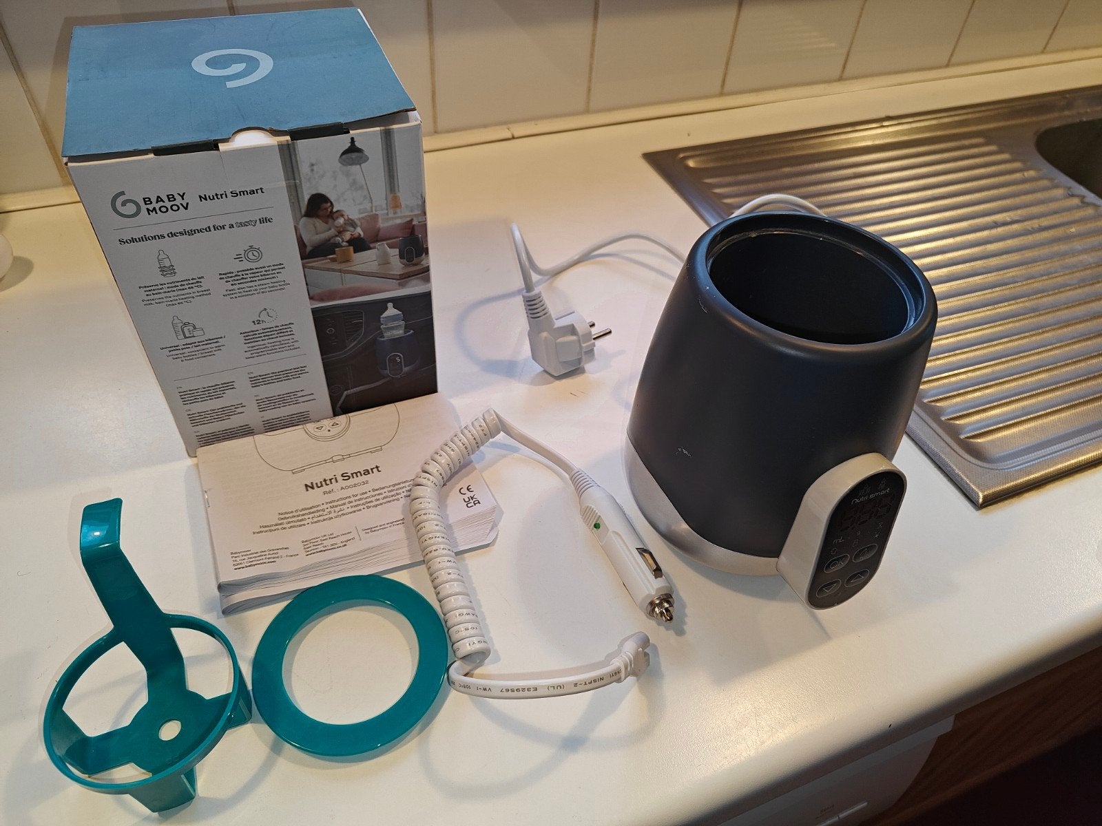 Babymoov Nutrismart flessenwarmer, Ophalen, Zo goed als nieuw, Flessen- of potjesverwarmer